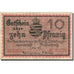 Banknote, Germany, Marienberg, 10 Pfennig, Blason, 1918, EF(40-45) Mehl:M 8.1a