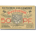 Billet, Allemagne, Bordelum, 50 Pfennig, Blason 4, 1922 SPL Mehl:143.1