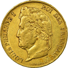 Moneta, Francia, Louis-Philippe, 20 Francs, 1839, Paris, BB+, Oro, KM:750.1