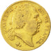 Louis XVIII, 20 Francs or buste nu 1818 Paris, KM 712.1