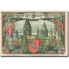 Banknote, Germany, Mainz, 25 Pfennig, cathédrale, 1921 UNC(63) Mehl:800.1a