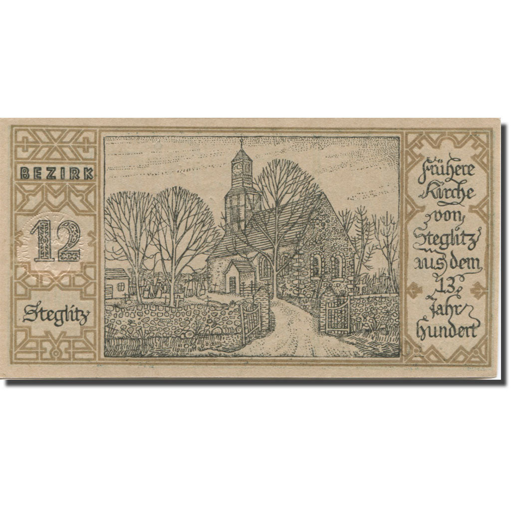 Billet, Allemagne, Berlin, 50 Pfennig, Eglise 1, 1921-09-09, SPL Mehl:92.1
