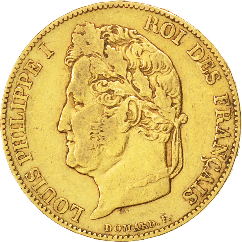 FRANCE, Louis-Philippe, 20 Francs, 1848, Paris, KM #750.1, EF(40-45), Gold,...