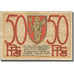 Geldschein, Deutschland, Trier, 50 Pfennig, Eglise, 1921, S, Mehl:T27.10