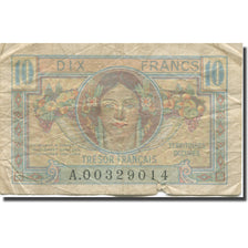 França, 10 Francs, 1947 French Treasury, 1947, VG(8-10), Fayette:VF 30.01
