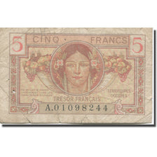 France, 5 Francs, 1947 French Treasury, 1947, VG(8-10), Fayette:VF29.1, KM:M6a