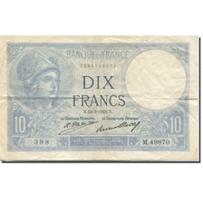 France, 10 Francs, Minerve, 1928, 1928-03-13, EF(40-45), Fayette:F6.13, KM:73d