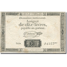 Francia, 10 Livres, 1792, Taisaud, 1792-10-24, BC+, KM:A66b