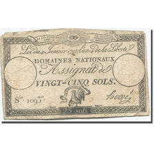 Francia, 25 Sols, 1792, Hervé, 1792-01-04, RC+, KM:A55