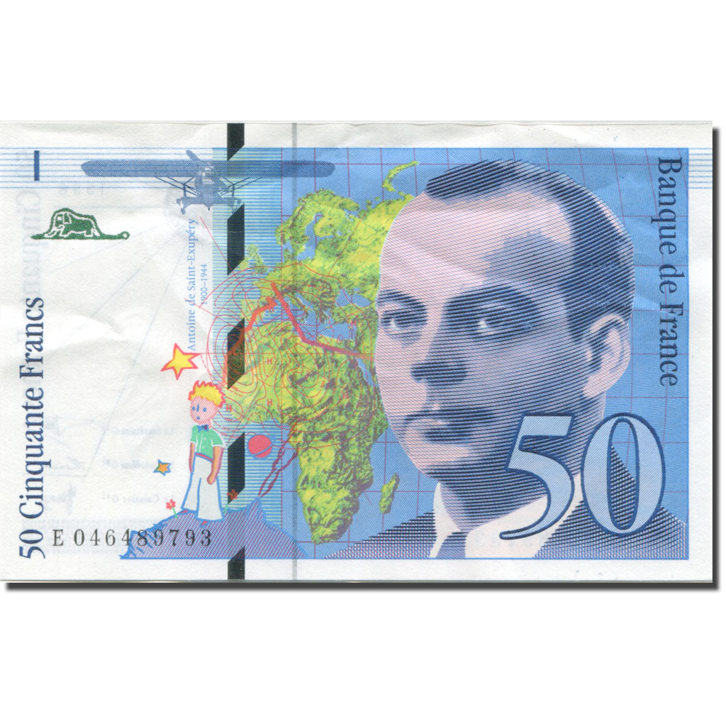Frankrijk, 50 Francs, St Exupéry, 1996, 1996, SUP, Fayette:73.3, KM:157Ac