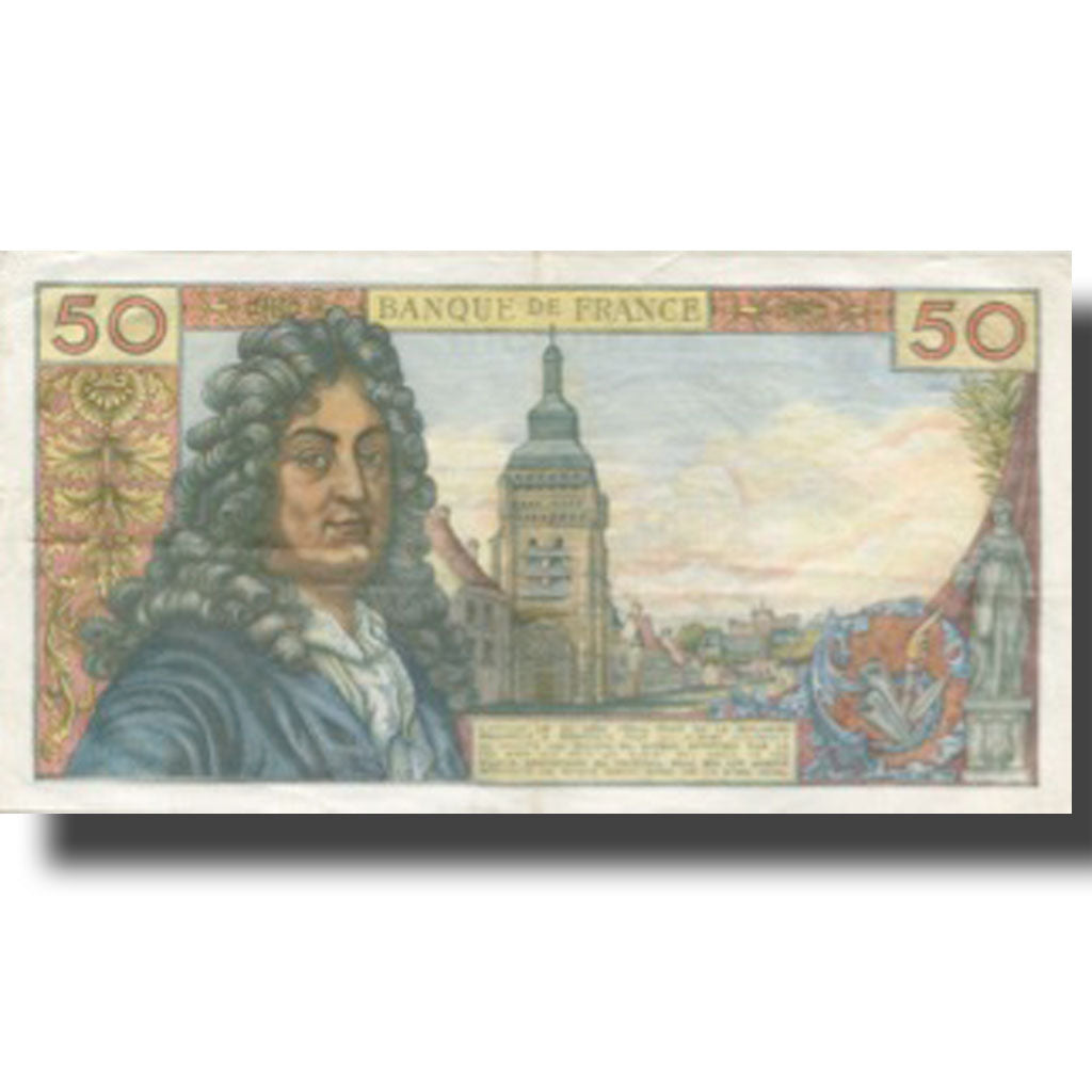 França, 50 Francs, Racine, 1975, 1975-03-06, AU(50-53), Fayette:64.29, KM:148e