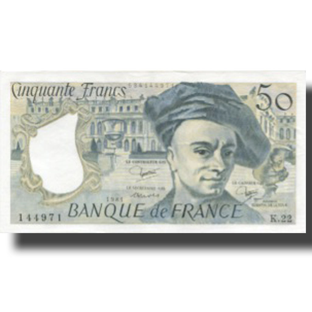 Frankrijk, 50 Francs, Quentin de La Tour, 1981, 1981, SUP, Fayette:67.7, KM:152b