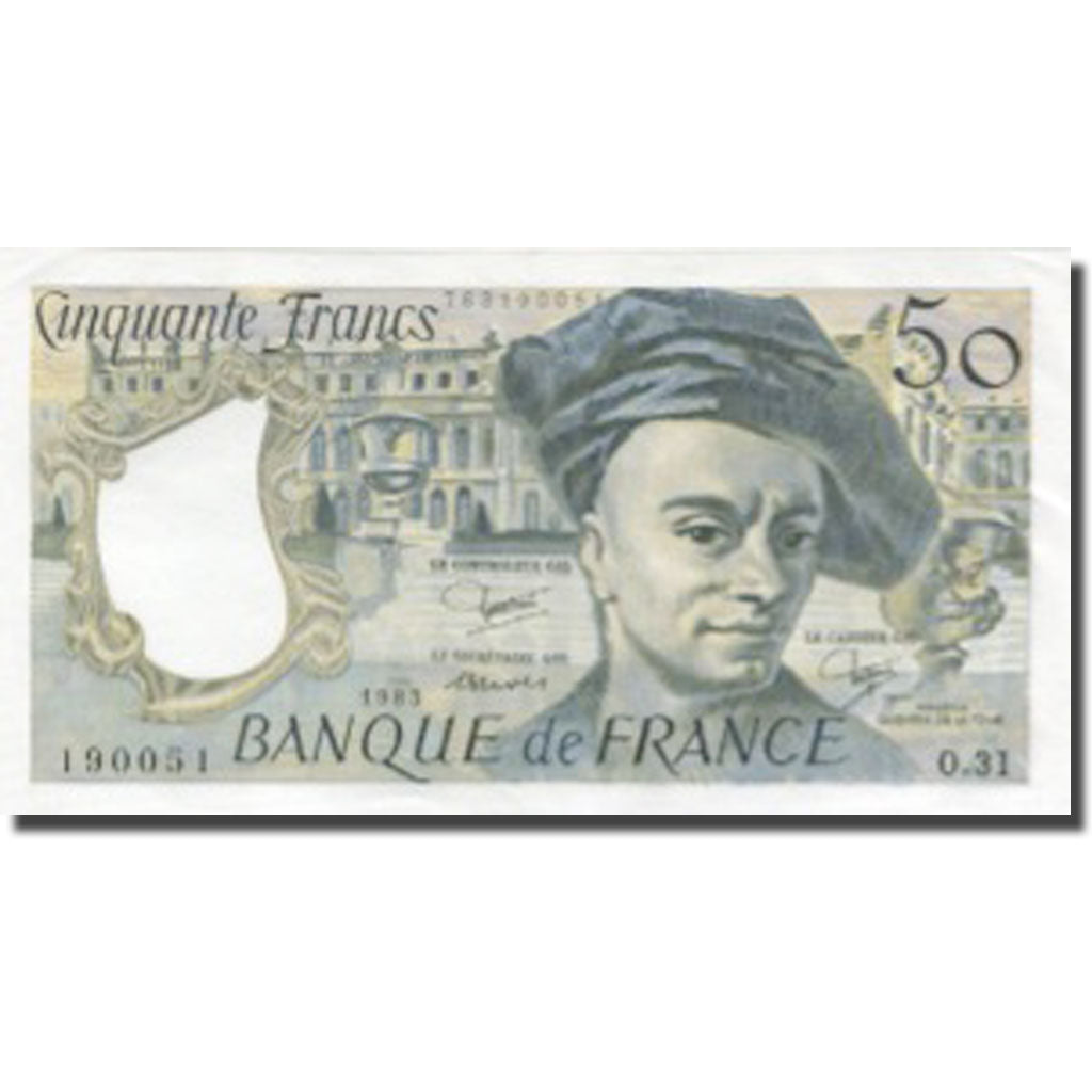 France, 50 Francs, Quentin de La Tour, 1983, 1983, SUP, Fayette:67.9, KM:152b