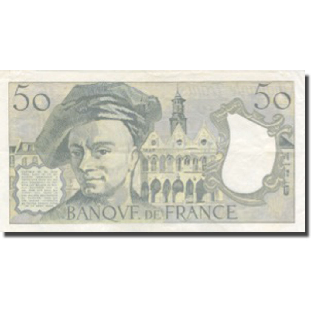 France, 50 Francs, Quentin de La Tour, 1992, 1992, AU(55-58), Fayette:67.18