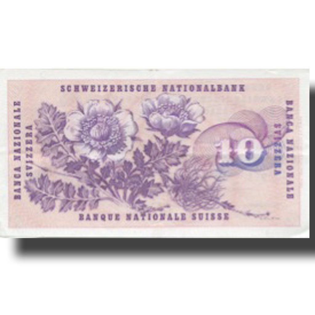 Banknote, Switzerland, 10 Franken, 1974, 1974-02-07, KM:45t, AU(50-53)