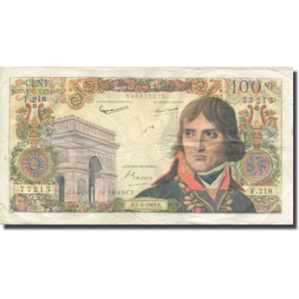Frankreich, 100 Nouveaux Francs, Bonaparte, 1963, 1963-02-07, S, Fayette:59.19