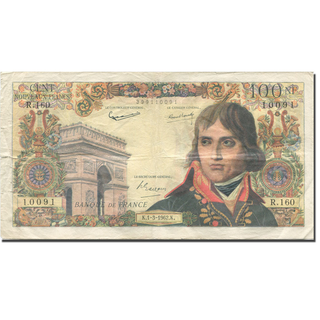 Francia, 100 Nouveaux Francs, Bonaparte, 1962, 1962-03-01, B+, Fayette:59.14