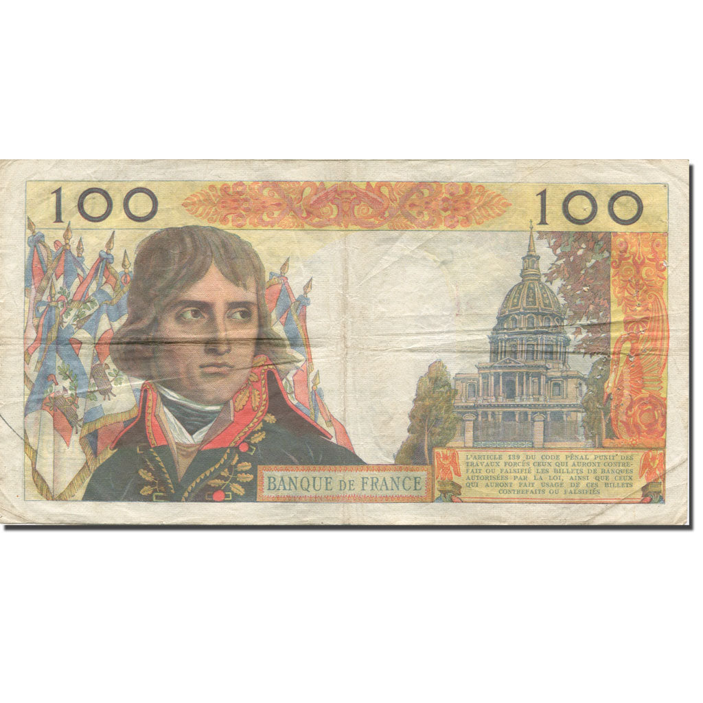France, 100 Nouveaux Francs, Bonaparte, 1962, 1962-02-01, VF(20-25)