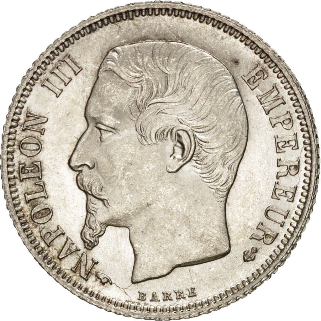 FRANCE, Napoléon III, Franc, 1859, Paris, KM #779.1, graded, PCGS, MS(64), S...