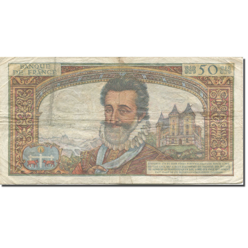 France, 50 Nouveaux Francs, Henri IV, 1959, 1959-03-05, TB, Fayette:58.1