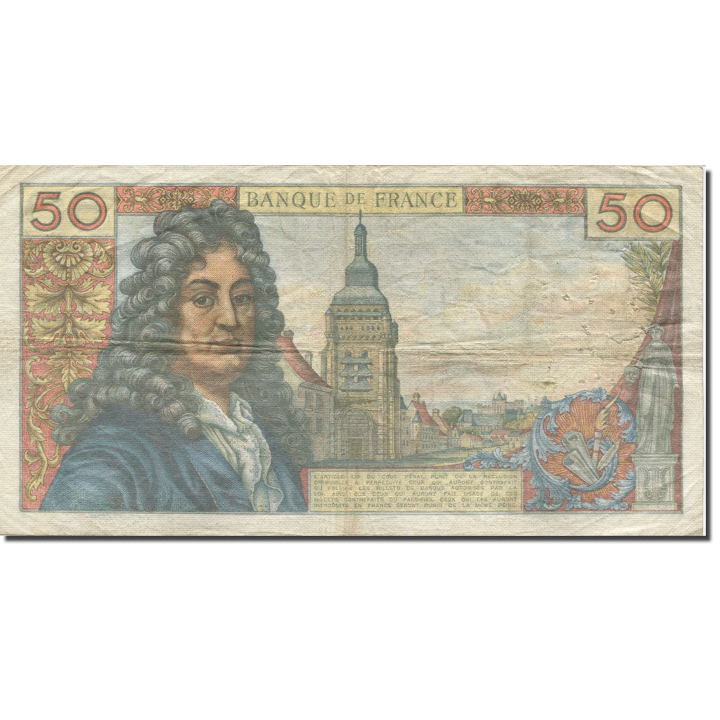 Frankreich, 50 Francs, Racine, 1962, 1962-11-08, SGE+, Fayette:64.2, KM:148a