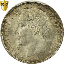 Moneta, Francja, Napoleon III, Napoléon III, Franc, 1859, Paris, PCGS, MS63