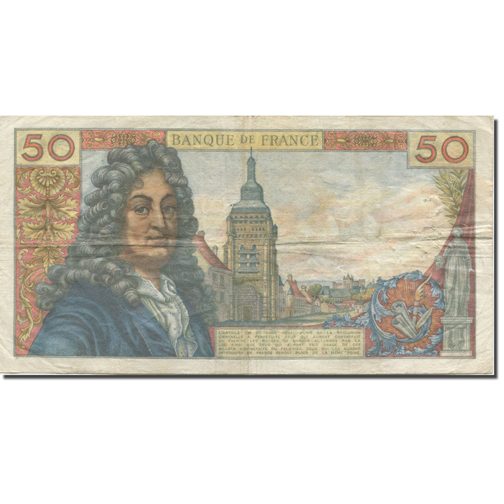 Frankreich, 50 Francs, Racine, 1962, 1962-06-07, S, Fayette:64.1, KM:148a