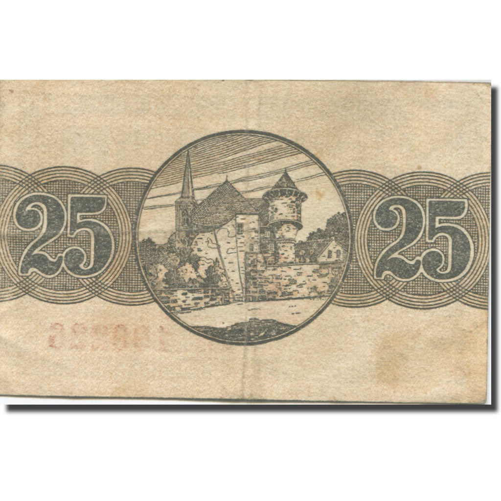 Banknote, Germany, Bitburg, 25 Pfennig, château, VF(20-25), Mehl:B57.4b
