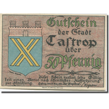 Banconote, Germania, Castrop, 50 Pfennig, Blason 1921-03-24, SPL Mehl:223.1