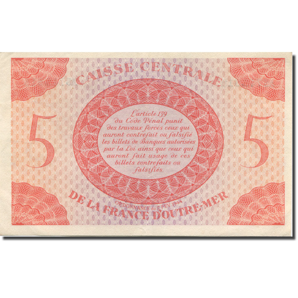 Französisch-Äquatorialafrika, 5 Francs, Marianne, VZ, KM:15b