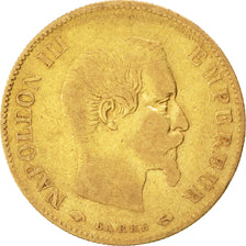 FRANCE, Napoléon III, 10 Francs, 1859, Paris, KM #784.3, VF(20-25), Gold, Gadour