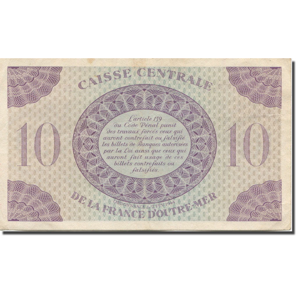 French Equatorial Africa, 10 Francs, Marianne, EF(40-45), KM:16a