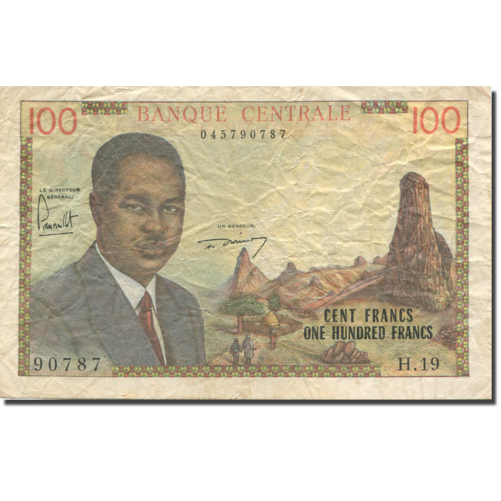 Banknote, Cameroon, 100 Francs, KM:10a, VF(20-25)