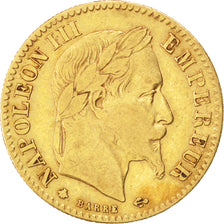 Second Empire, 10 Francs or Napoléon III laurée 1864 Paris, KM 800.1