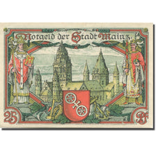 Banknote, Germany, Mainz, 25 Pfennig, fleuve, 1921 UNC(63) Mehl:860.1a