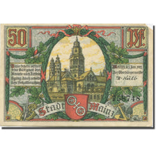 Banknote, Germany, Mainz, 50 Pfennig, Monument, 1921 EF(40-45) Mehl:860.1a