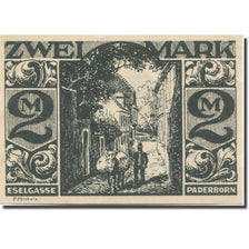 Banknote, Germany, Paderborn, 2 Mark, âne, 1921, 1921-11-10, UNC(63) Mehl:1043.4