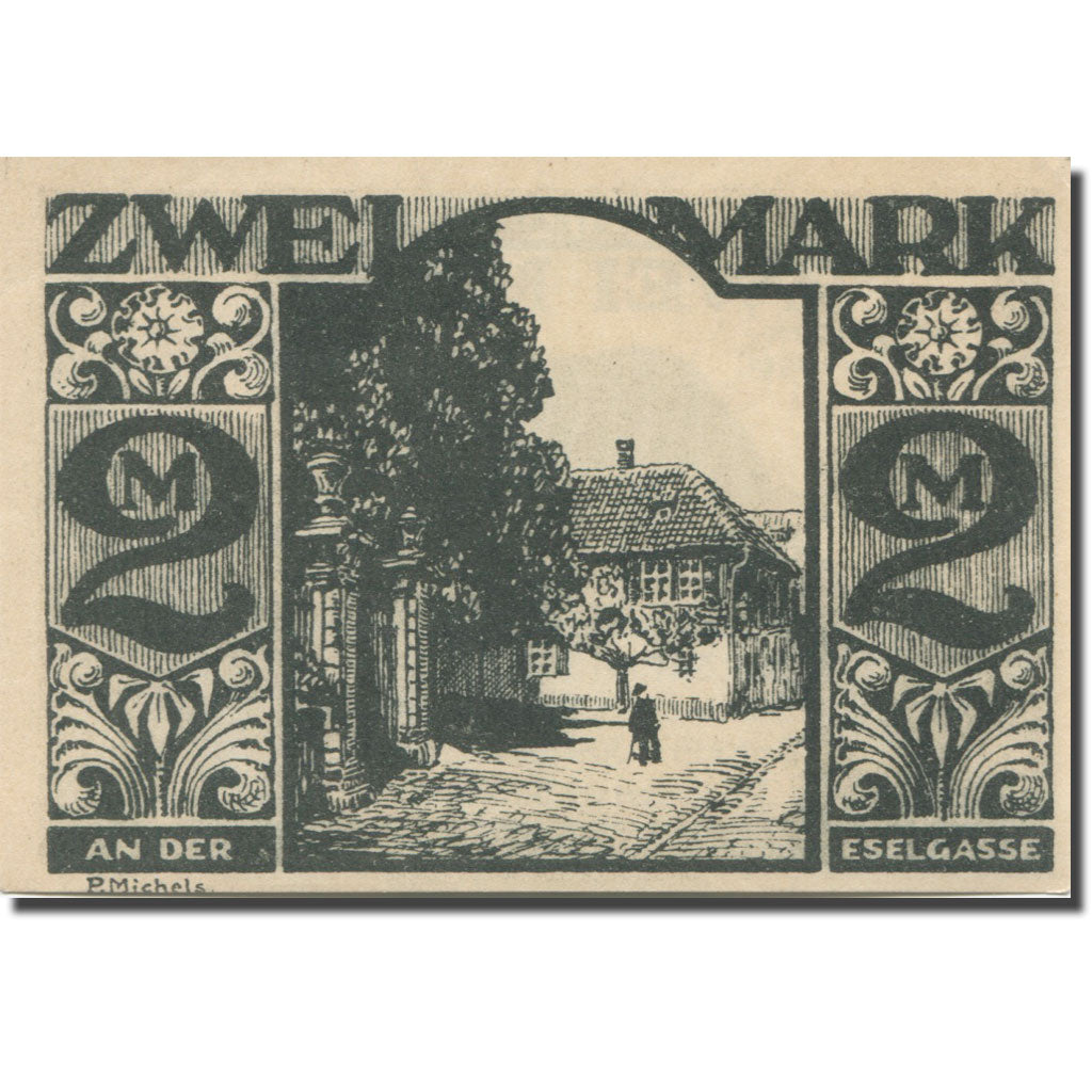 Banknote, Germany, Paderborn, 2 Mark, ferme 1921-11-10, UNC(63) Mehl:1043.4