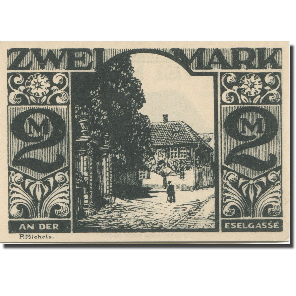 Banknote, Germany, Paderborn, 2 Mark, âne 1921-11-10, UNC(63) Mehl:1043.4