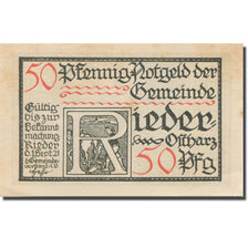 Banknote, Germany, Rieder, 50 Pfennig, personnage, 1921 AU(55-58) Mehl:1122.2a