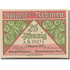 Banknote, Germany, Rehmen, 25 Pfennig, moutons 1921 UNC(63) Mehl:1108.1