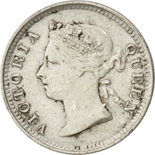 HONG KONG, 5 Cents, 1893, KM #5, EF(40-45), Silver, 15.53, 1.32