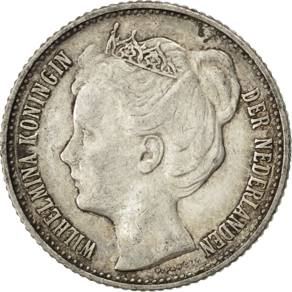 NETHERLANDS, 1/2 Gulden, 1905, KM #121.2, EF(40-45), Silver, 22, 4.99