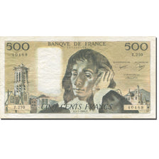 France, 500 Francs, Pascal, 1984, 1984-07-05, TB, Fayette:71.31, KM:156e