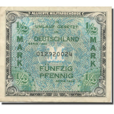 Billet, Allemagne, 1/2 Mark, 1944, KM:191a, TTB