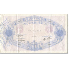 Francja, 500 Francs, Bleu et Rose, 1938, 1938-06-23, EF(40-45), Fayette:31.16