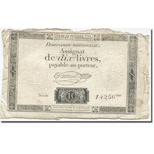 France, 10 Livres, 1792, Taisaud, 1792-10-24, F(12-15), KM:A66b