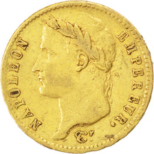 FRANCE, Napoléon I, 20 Francs, 1808, Paris, KM #687.1, EF(40-45), Gold, Gadoury 