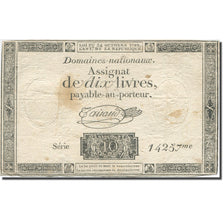 France, 10 Livres, 1792, Taisaud, 1792-10-24, TB, KM:A66b