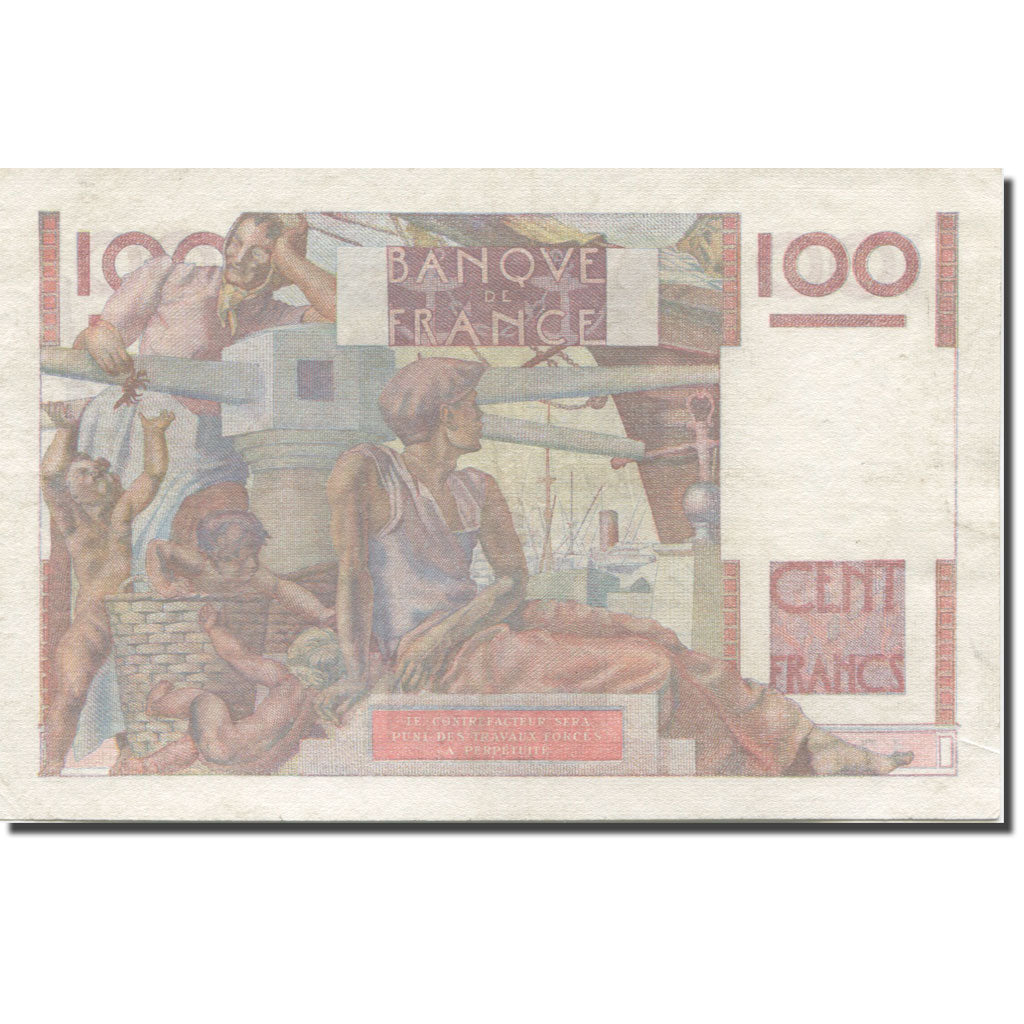 France, 100 Francs, Jeune Paysan, 1949, 1949-05-19, EF(40-45), Fayette:28.24